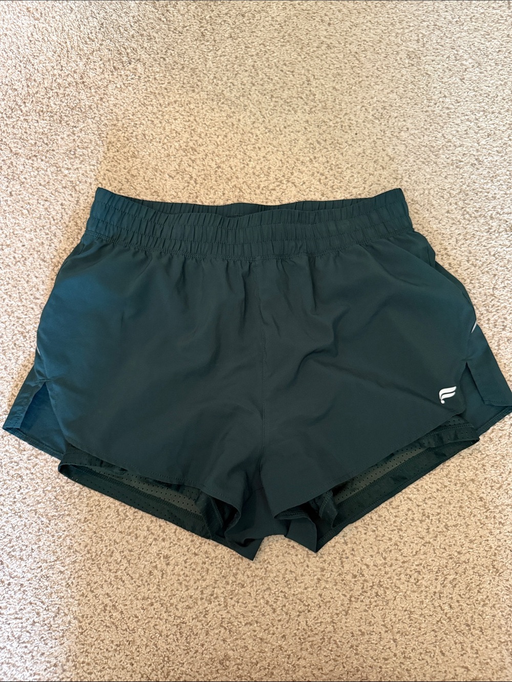 Fabletics l Women's Dark Green Running Shorts